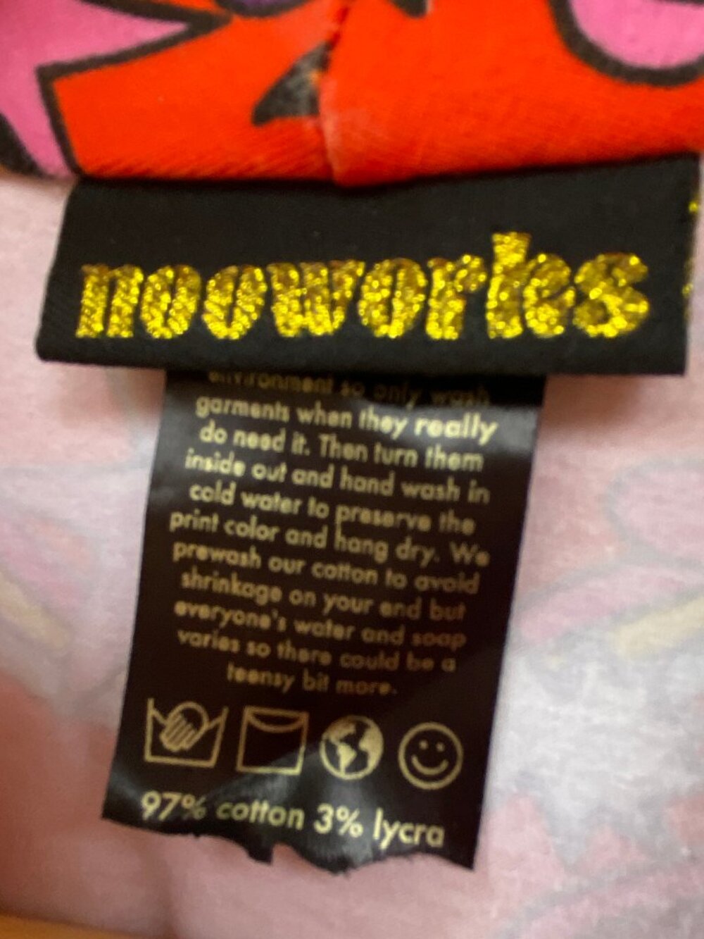 Nooworks Bright Orange Retro Print Sleeveless Jumpsuit - Picture 4 of 7